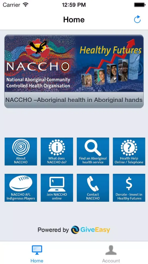 NACCHO : Aboriginal health in Aboriginal hands : Help, inform, connect, engage, share, contact, support or donate স্ক্রিনশট