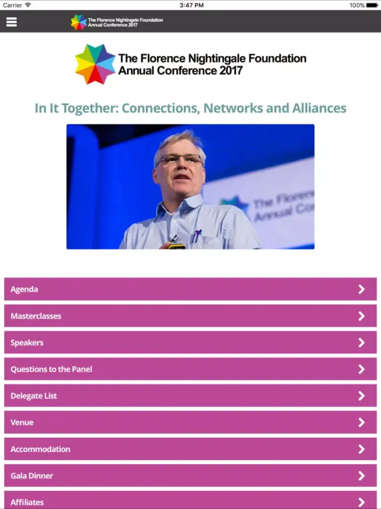 تصاویر FNF Annual Conference App 2017 iPad 