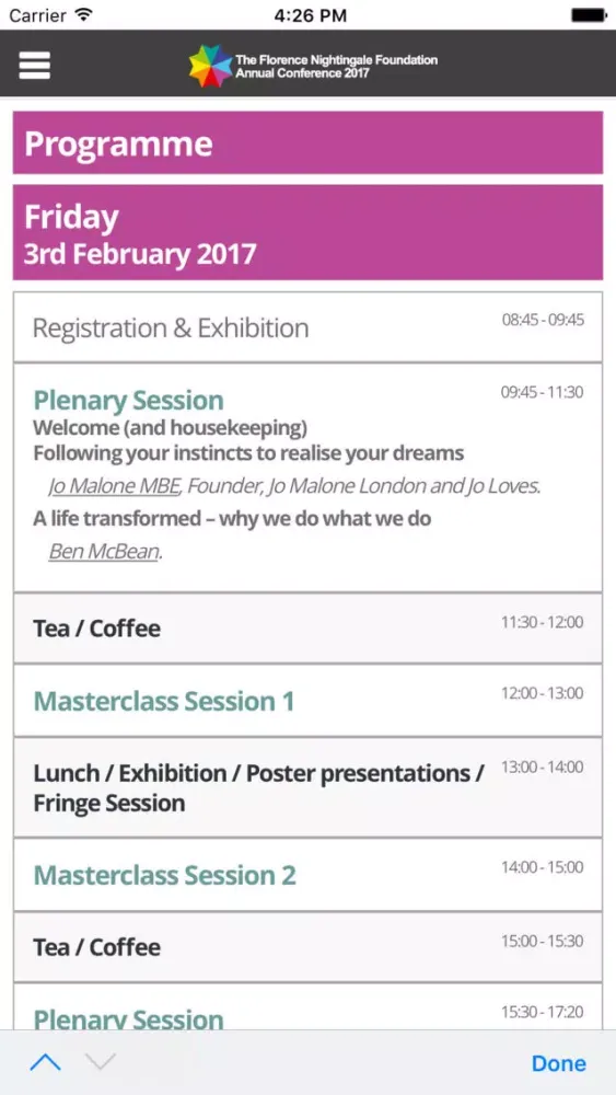تصاویر FNF Annual Conference App 2017