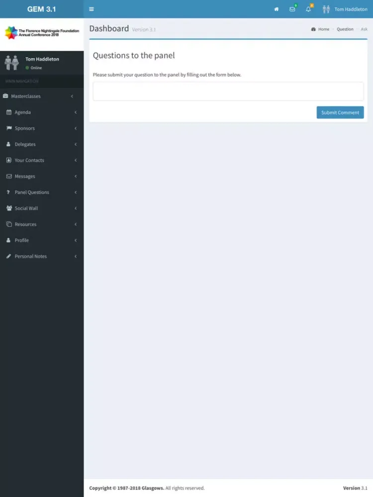 FNF Conference App iPad  Ekran Görüntüleri