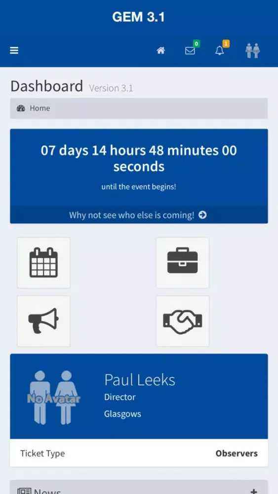 Tangkapan skrin Polfed Conference 2018 App