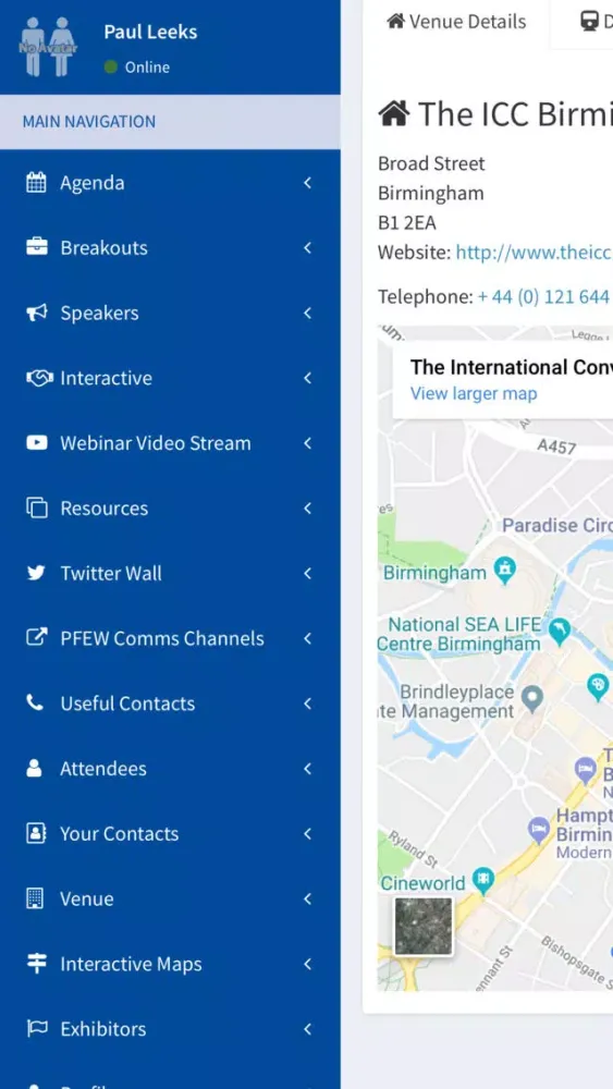 Tangkapan skrin Polfed Conference 2018 App