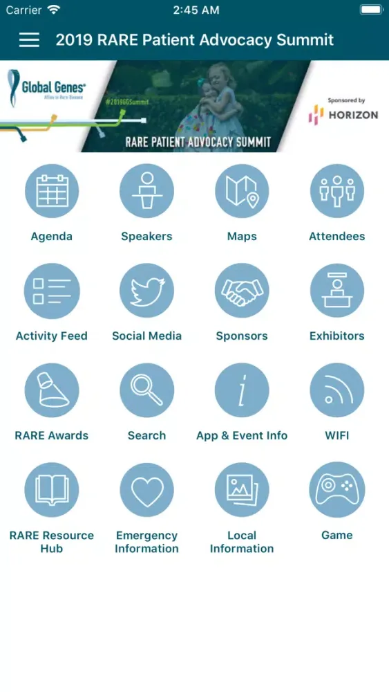 Zrzuty ekranu Global Genes Events