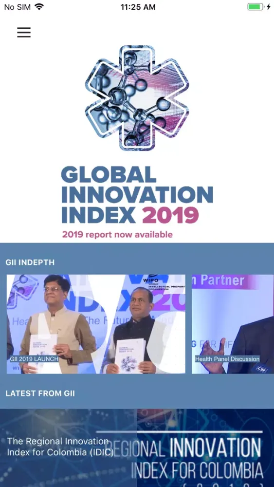 Capturas de pantalla de Global Innovation Index