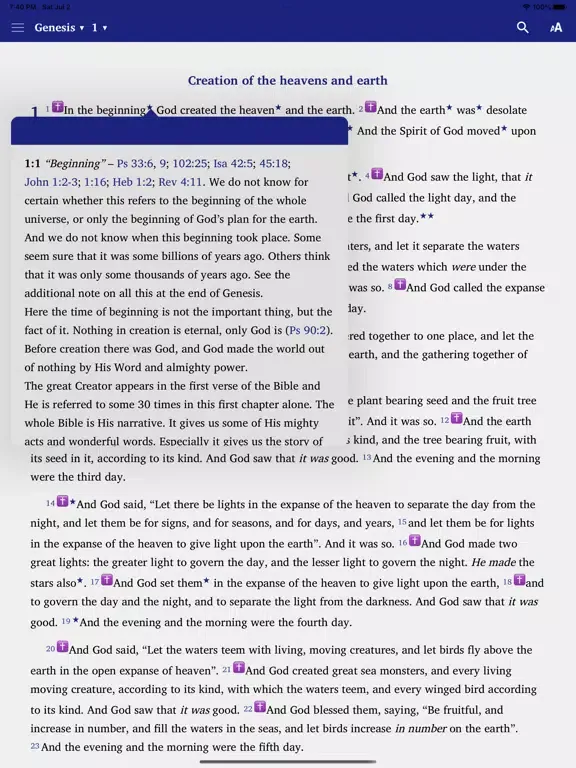 Pastors Study Bible English iPad  Screenshots
