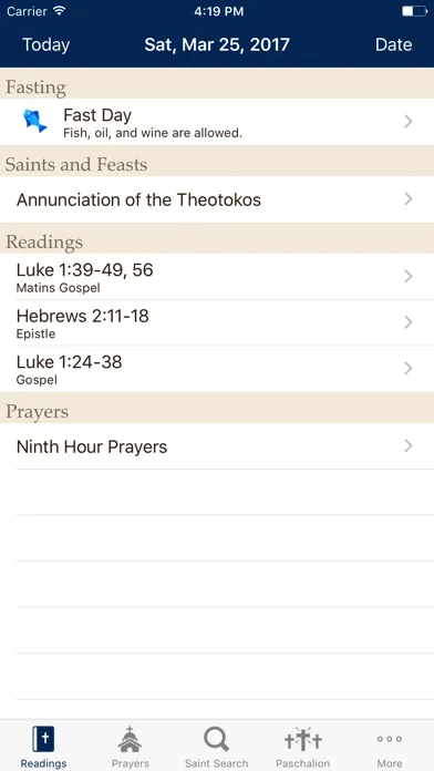 ภาพหน้าจอของ Daily Readings
