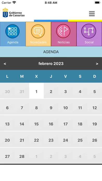Capturas de tela do App AgriGobCan