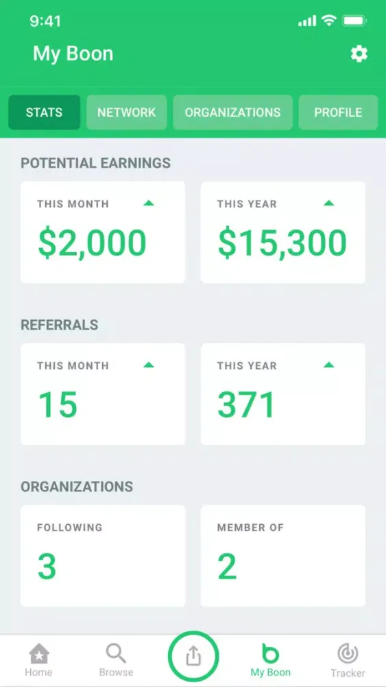Capturas de tela do Boon - Refer & Hire