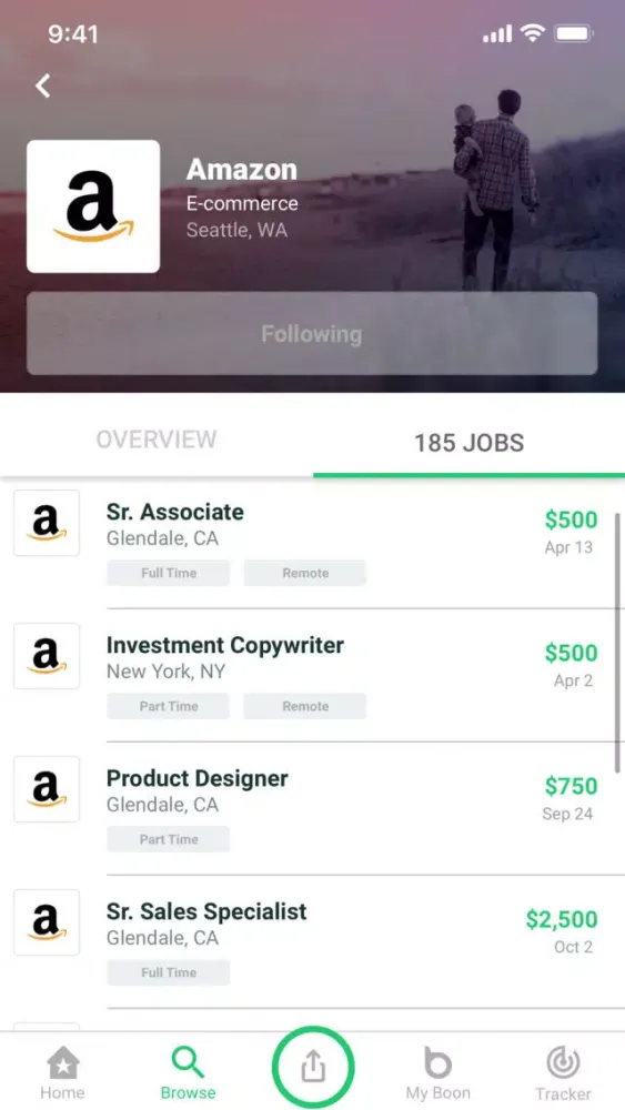 Capturas de tela do Boon - Refer & Hire