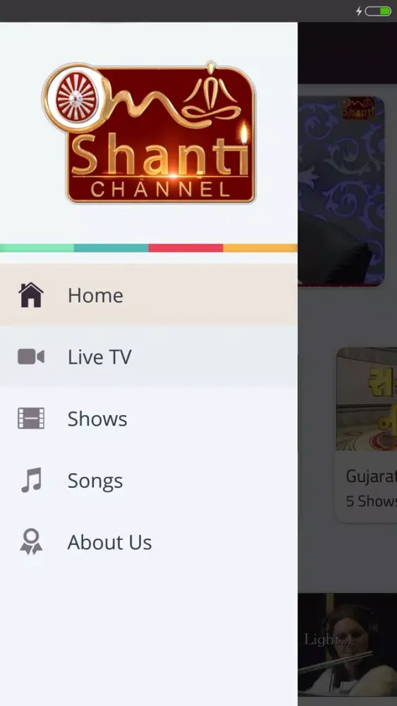 Screenshot di OmShanti Channel