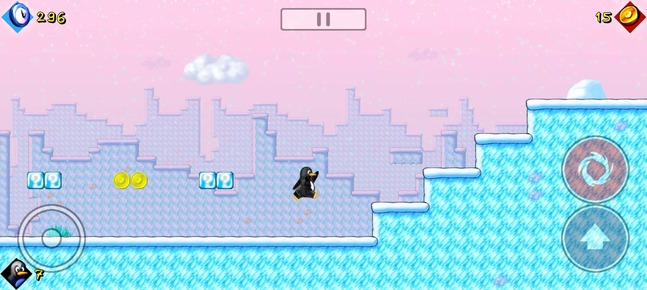 Capturas de tela do SuperTux Classic