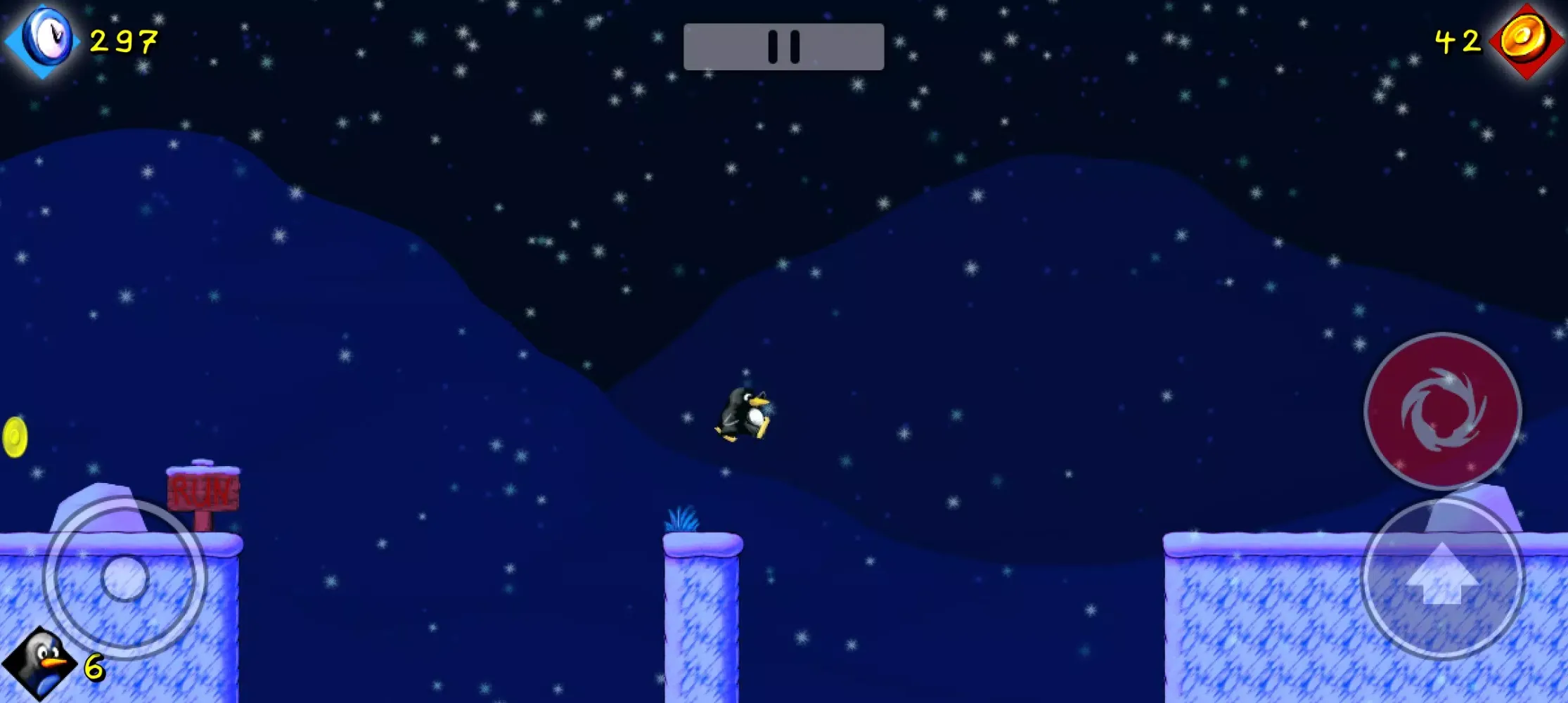 Capturas de tela do SuperTux Classic