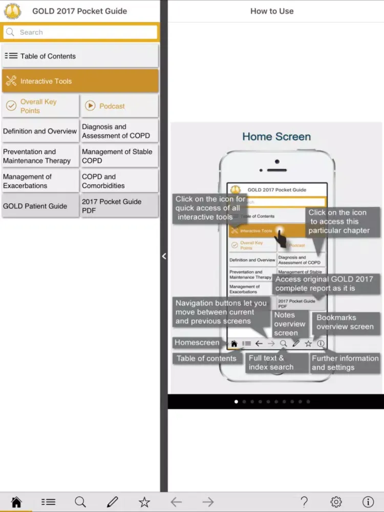 GOLD 2017 Pocket Guide iPad  Screenshots