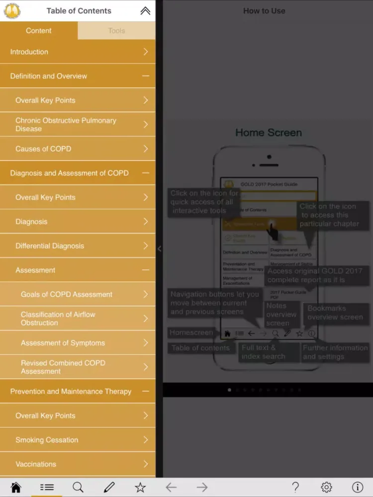 GOLD 2017 Pocket Guide iPad  Screenshots