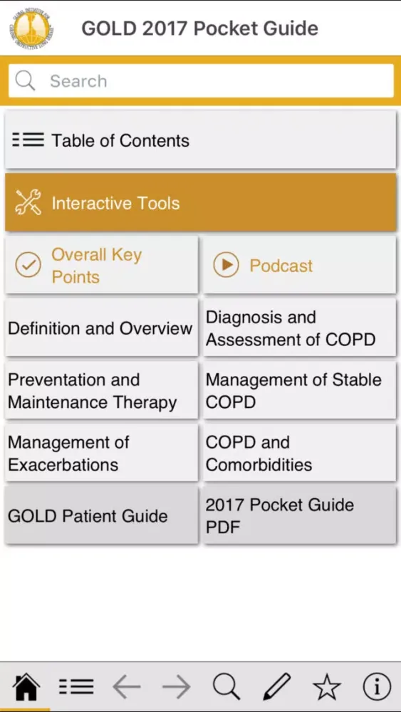 GOLD 2017 Pocket Guide Screenshots