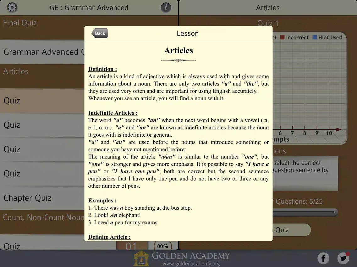 Grammar Expert : English Grammar Advanced iPad Screenshots