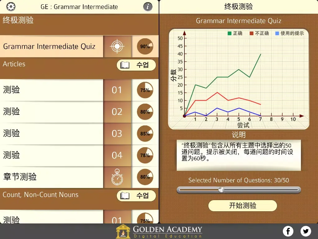 Скриншоты 语法专家 : 英语语法 中级 iPad 