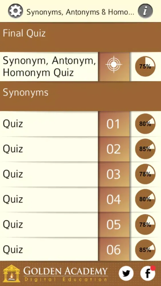 Capturas de pantalla de Grammar Expert: Synonyms, Antonyms and Homonyms FREE