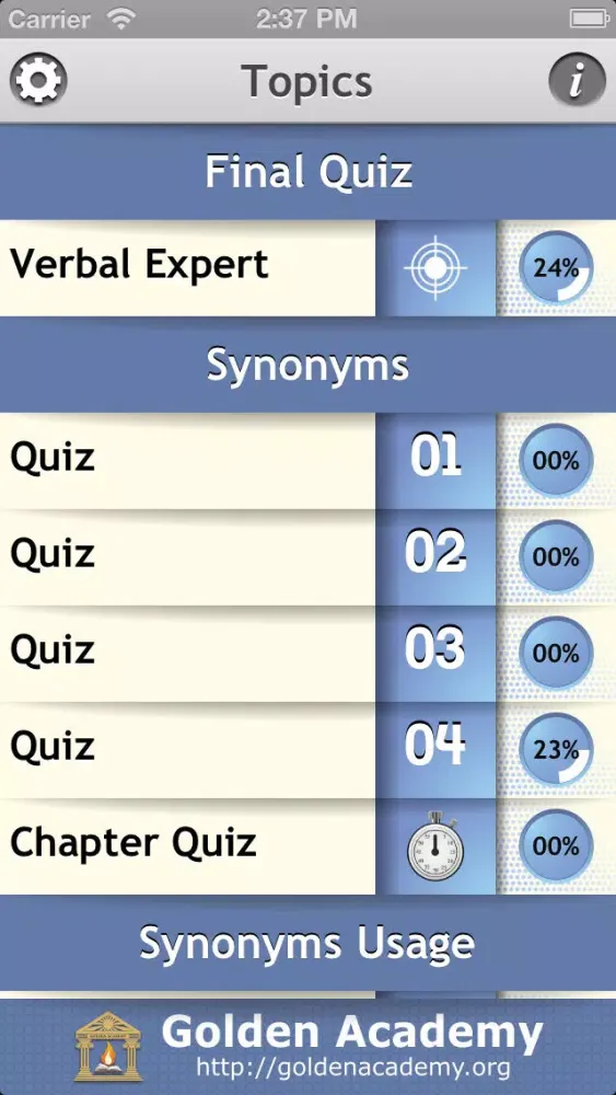 Zrzuty ekranu Verbal Expert : Synonyms and Antonyms FREE