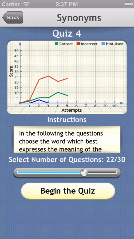 Zrzuty ekranu Verbal Expert : Synonyms and Antonyms FREE