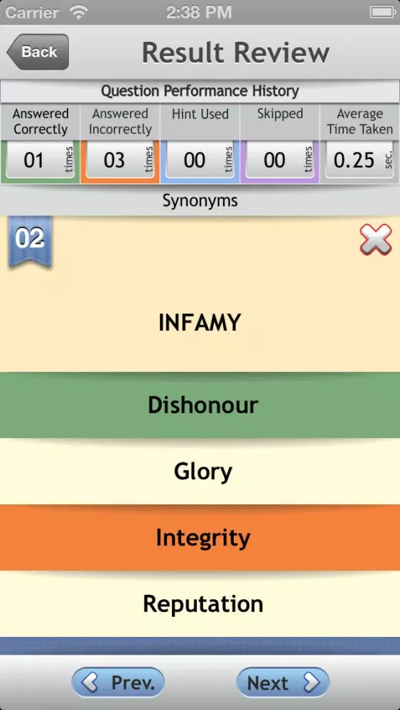 Zrzuty ekranu Verbal Expert : Synonyms and Antonyms FREE
