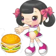 Cute Burgers Hungry Customers Cute Burgers Hungry Customers