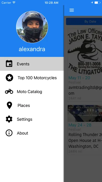 Capturas de pantalla de Moto-Life app for bikers