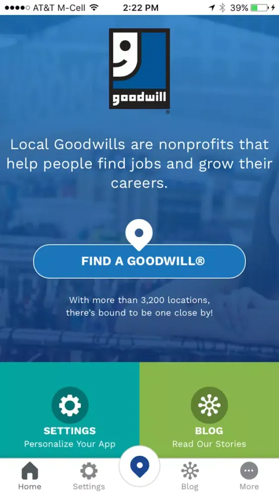 Goodwill Mobile App Screenshots