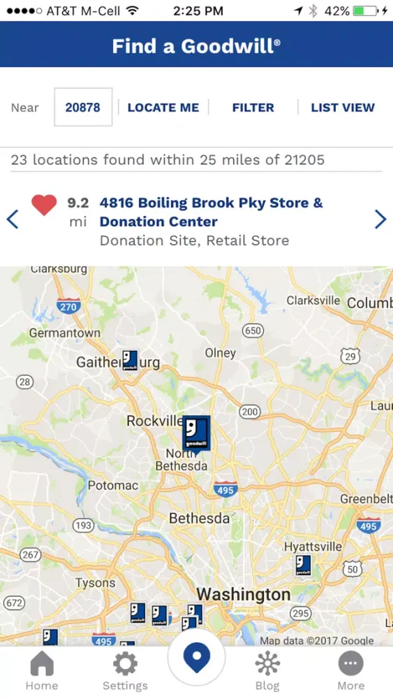 Goodwill Mobile App Screenshots