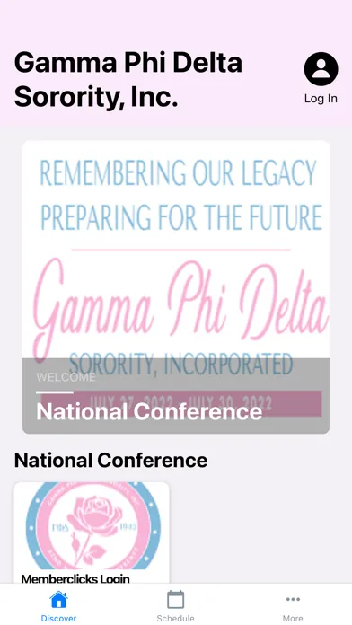 Zrzuty ekranu Gamma Phi Delta Sorority, Inc.