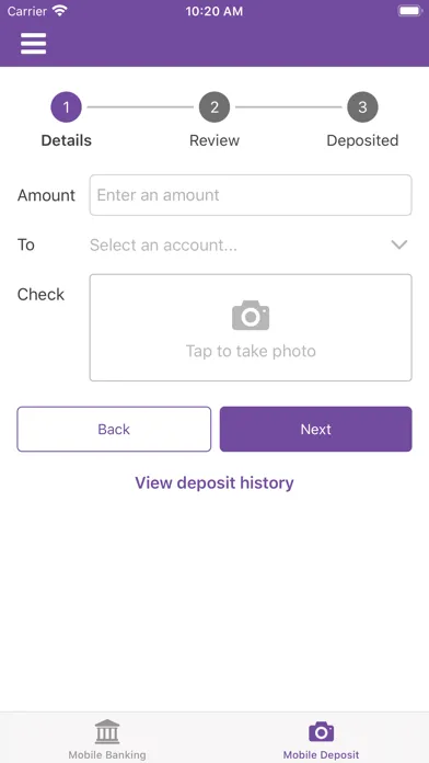 Zrzuty ekranu Greater Pittsburgh FCU Mobile