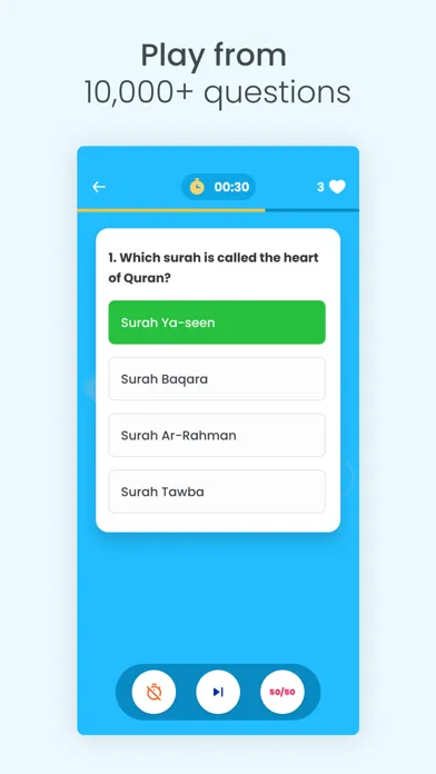 Tangkapan layar Deen Quiz (Islamic Quiz)