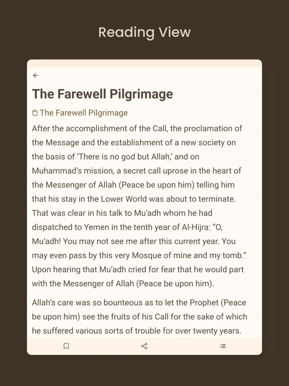 Seerah of Prophet Muhammad SAW iPad  سکرین شاٹس