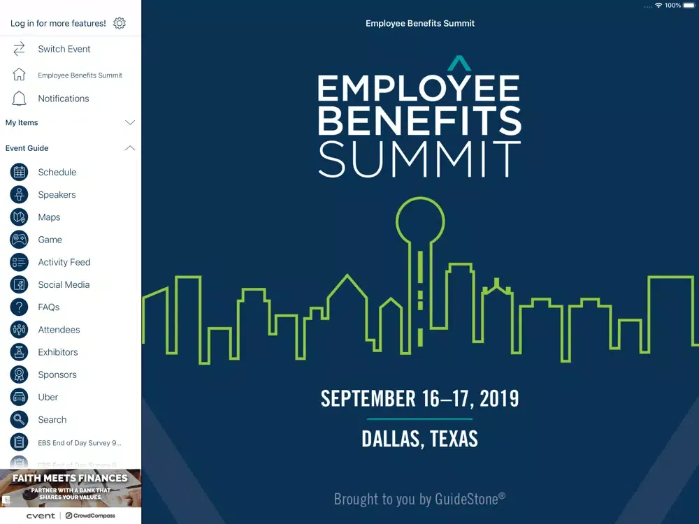 Capturas de pantalla de Employee Benefits Summit iPad 
