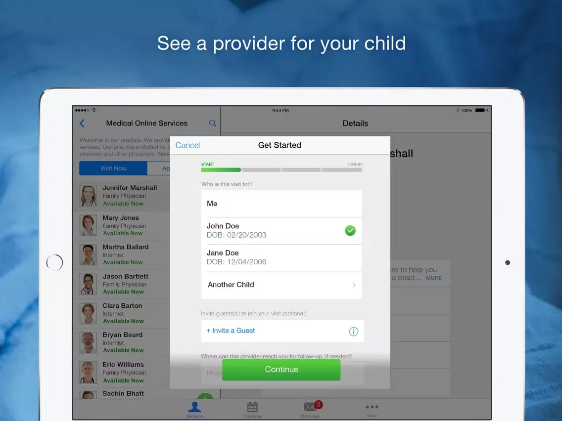 Capturas de tela do Guthrie Now - Providers 24/7 iPad 