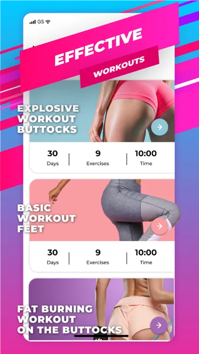 Buttocks Workout - Hips, Legs スクリーンショット