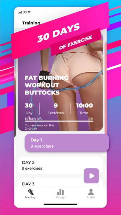 Buttocks Workout - Hips, Legs スクリーンショット