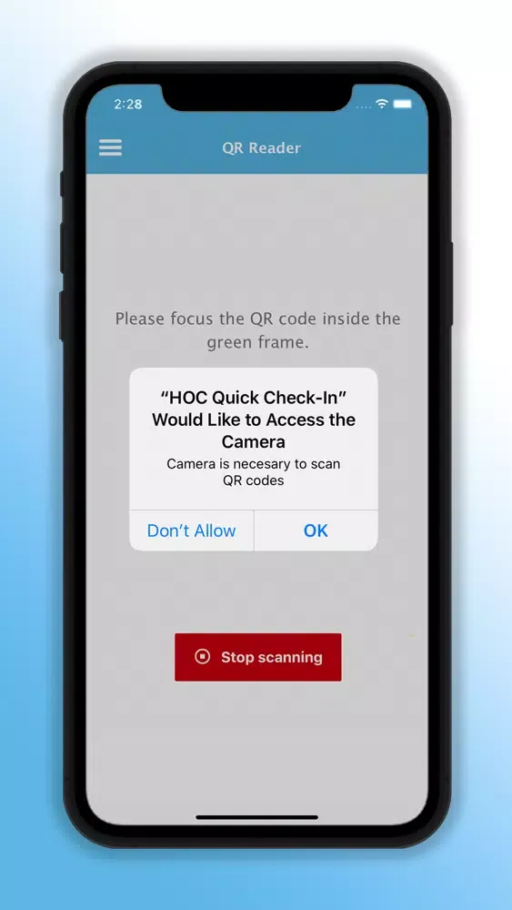 Screenshot di HandsOn Connect Quick Check-In