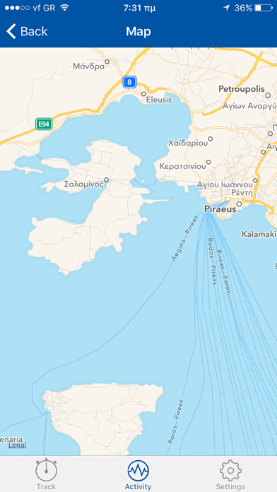 Captures d'écran de Sail-Tracker