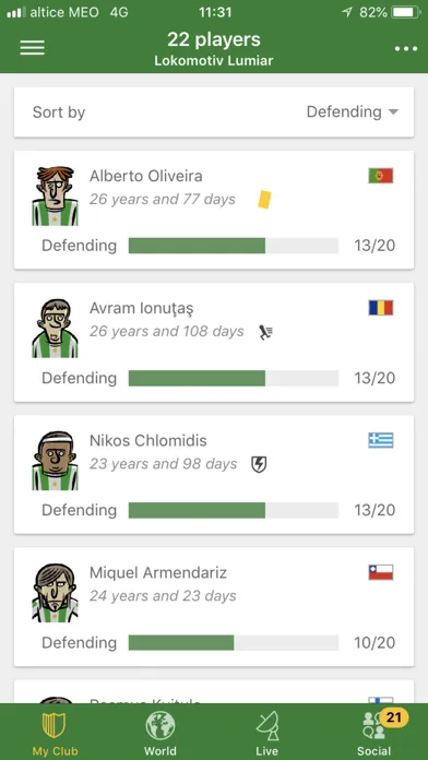Tangkapan skrin Hattrick Football Manager Game