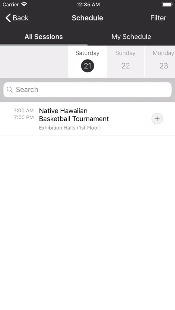Screenshot di Native Hawaiian Convention App