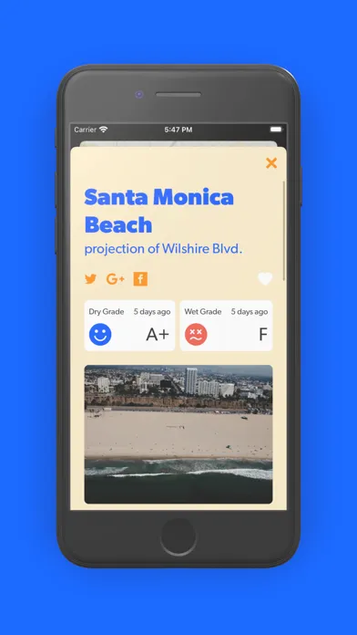 Capturas de pantalla de Beach Report Card