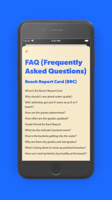 Capturas de pantalla de Beach Report Card