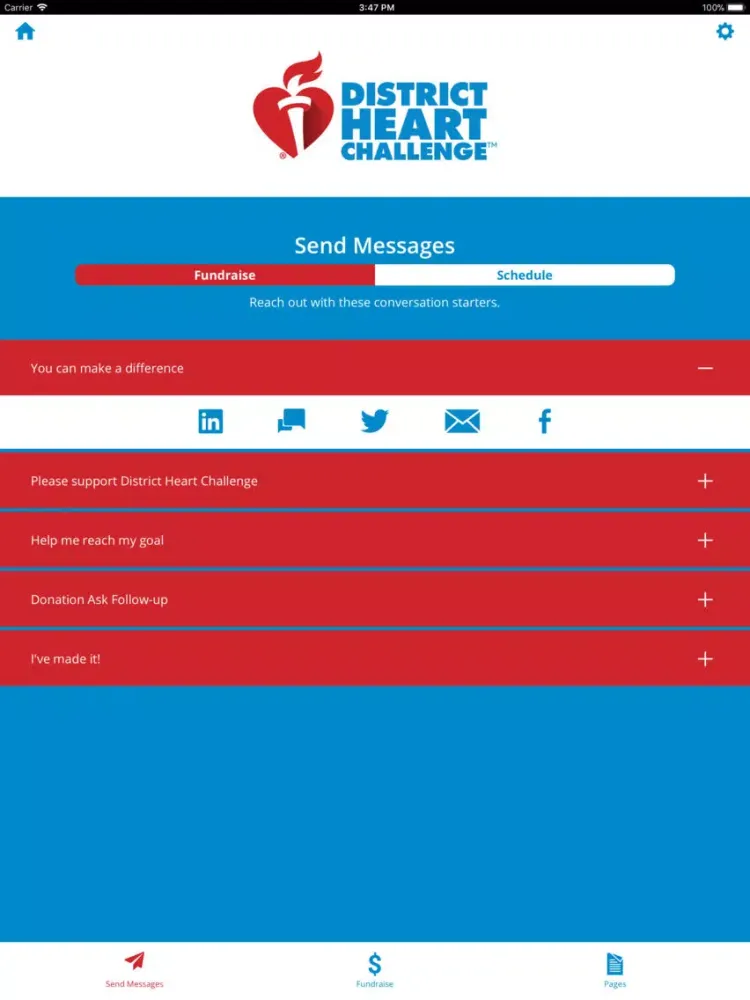 District Heart Challenge iPad  स्क्रीनशॉट