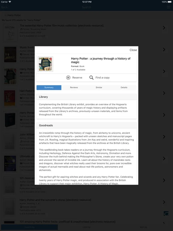 Henderson Libraries iPad  স্ক্রিনশট