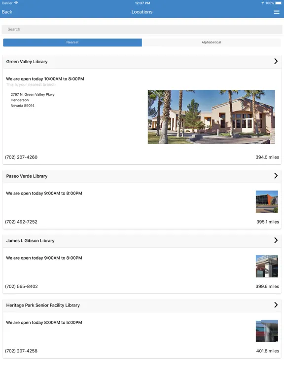 Henderson Libraries iPad  স্ক্রিনশট