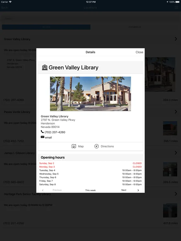 Henderson Libraries iPad  স্ক্রিনশট