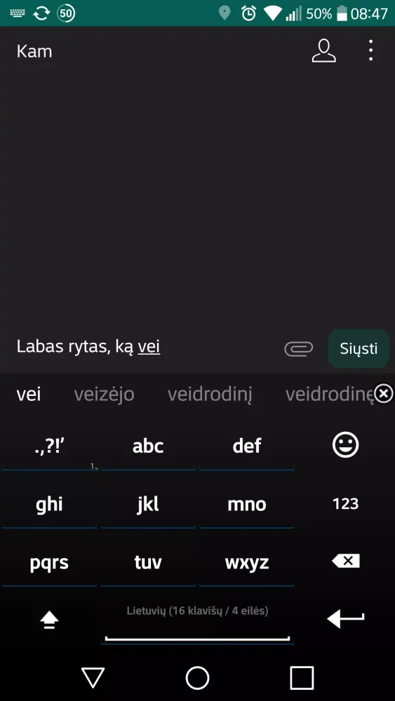 Capturas de pantalla de Lithuanian for AnySoftKeyboard