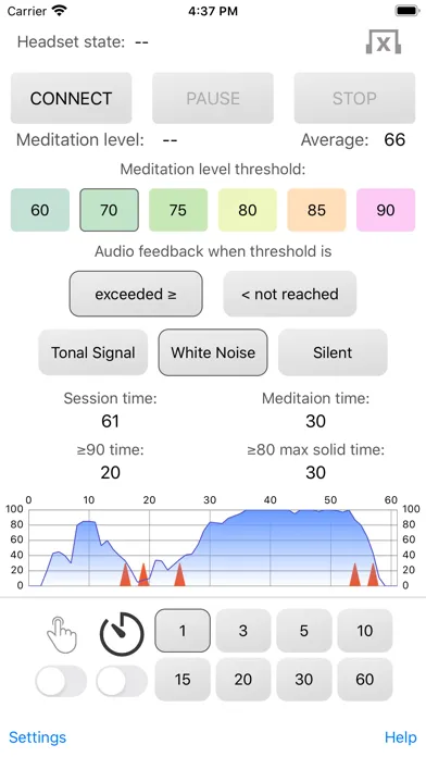 EEG Meditation سکرین شاٹس