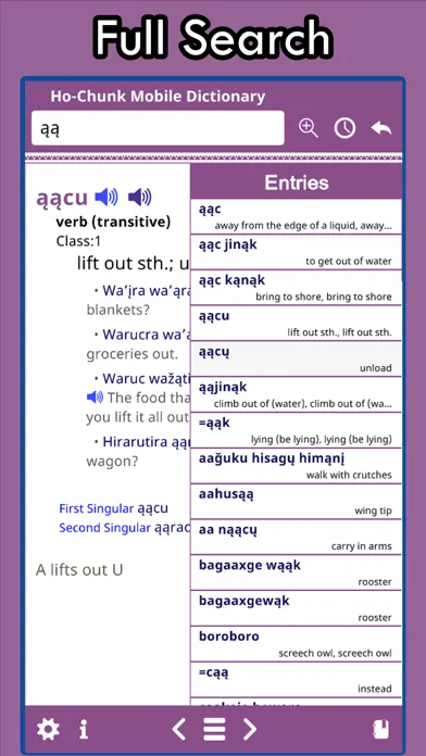 Ho-Chunk Dictionary应用截图